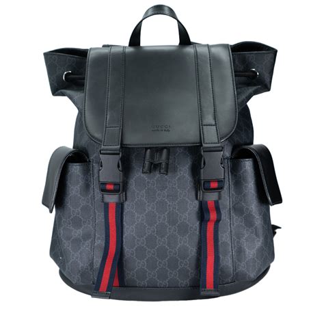 gucci backpack supreme padlock|Gucci gg supreme backpack black.